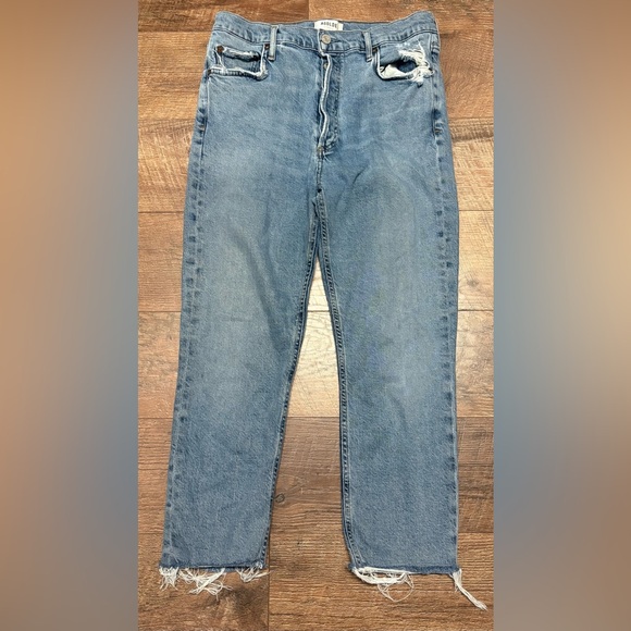 Agolde Denim - Agolde Nico High-Rise Slim Organic Cotton/Lyocell Blend Jeans Size 29